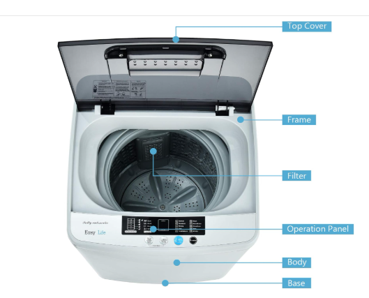 8.8lbs Washer and Spinner Combo - 1.04 cu.ft Portable Spin Compact Washing Machine