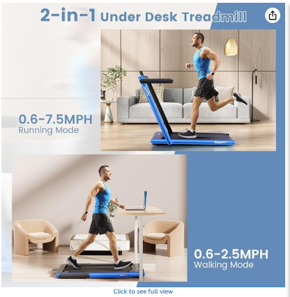 SPECIAL - 2.25HP Folding Treadmill with Remote Control-Navy (Shipping Damage)