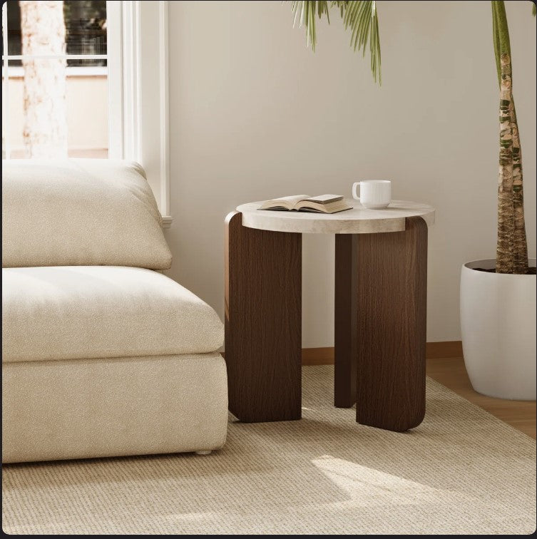 18 "Modern Round Side Table (Assembled)