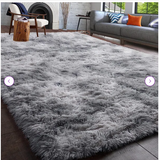 6' x 9'. Rectangle Antonije Machine Made Shag Polyester Area Rug in Grey