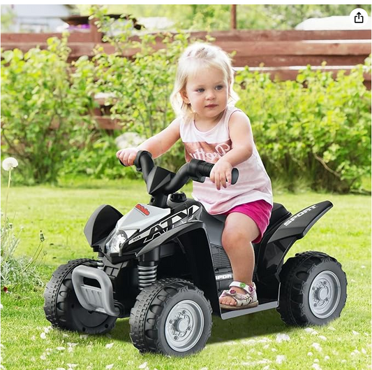 Ours is RED, Kids Ride On ATV, 6V Electric Vehicle for Toddlers, no horn  - RED, Fully Assembled