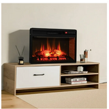 1400W 26 Inch Electric Fireplace Insert 4777 BTU Recessed Freestanding Fireplace w/ Remote