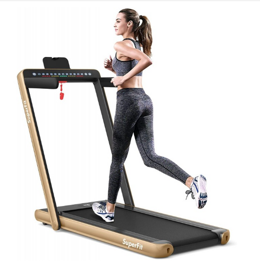 SPECIAL - 2.25 HP 2-in-1 Folding Walking Pad Treadmill with Dual Display and App Control