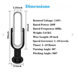 38 Inches Bladeless Fan,  Tower Fan