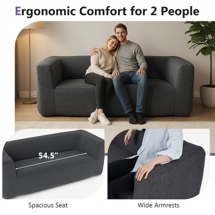 2-Person Portable Blow Up Sofa with Detachable Washable Cover, PLEASE SEE DESC