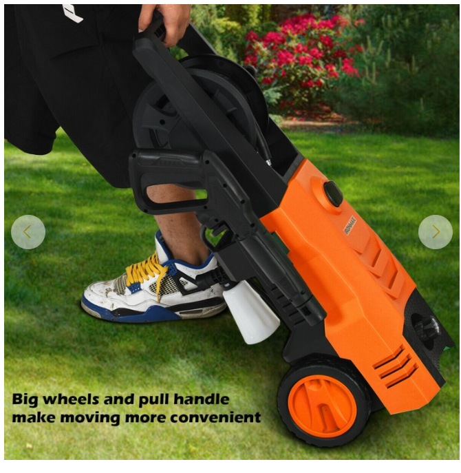 3500PSI Electric High Power Pressure Washer for Car Fence Patio Garden Cleaning