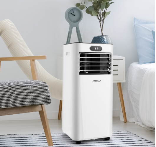 8000 BTU(Ashrae) 3-in-1 Portable Air Conditioner with Remote Control (1 Box)