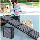 Extra Long 67" Foldable Dog Ramps Large Dogs, Non-Slip Rug Surface