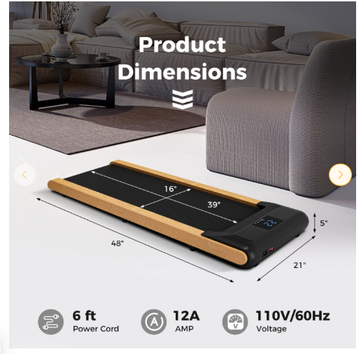 SPECIAL - 3-in-1 Walking Pad with Remote and Smart APP Control for Home Office (Max 220lbs) (Ours is light Grey in Front)