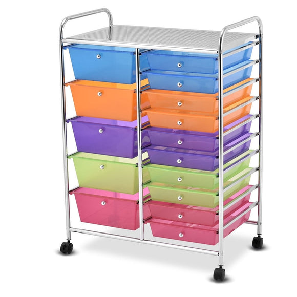 Copy of 15-Drawer Utility Rolling Organizer, assembled, scratch & dent