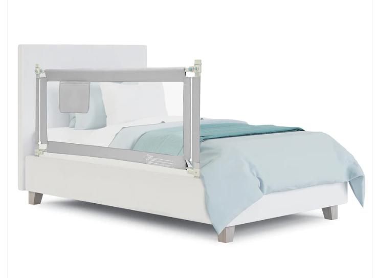 SPECIAL - 57 Inch Toddlers Vertical Lifting Baby Bed Rail Guard with Lock-Gray