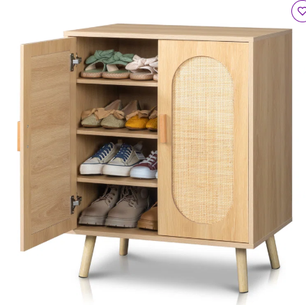 Storage Cabinet - 16 Pair Shoe  (1 Box, Unassembled)