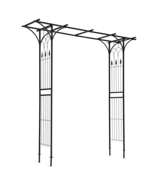 81 x 81 x 20 Inch Metal Garden Arch for Various Climbing Plant - Unassembled