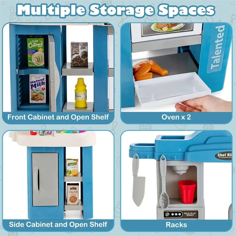 Play Kitchen Set for Kids with Food and Realistic Lights and Sounds *UNASSEMBLED*
