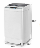 *Clearance Sale* -Full-Automatic Washing Machine 1.34 Cu.ft Portable Compact 1.34 Cu.ft Laundry Washer Spin with Drain Pump- Scratch and Dent