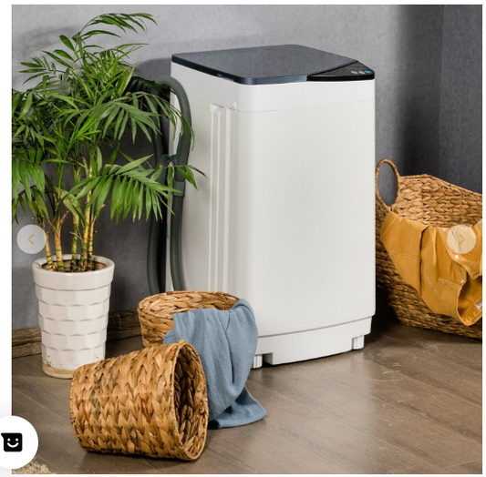 Full-automatic Washing Machine 7.7 lbs Washer / Spinner Germicidal (Grey/White)