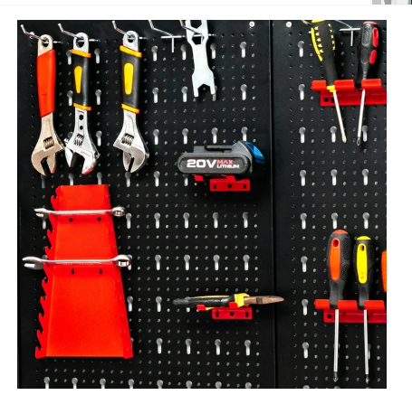 24 in. H x 48 in. W Pegboard Wall Organizer Kit 4 ft.Metal Toolboard W/3 Pegboards & 25 Accessories