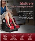 *SPECIAL* Foot and Calf Massager with Heat Vibration Deep Kneading and Shiatsu- Red/Black