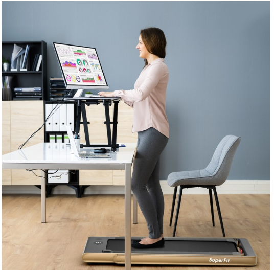 SPECIAL - 2.25 HP 2-in-1 Folding Walking Pad Treadmill with Dual Display and App Control