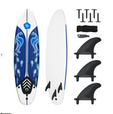 *Special* - Durable Foam Top Surfboard with Smooth Glide Bottom - Perfect for Beginners (Customer Return)