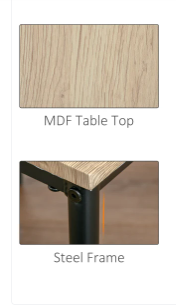 Small Corner Dining Table - Fully Assembled