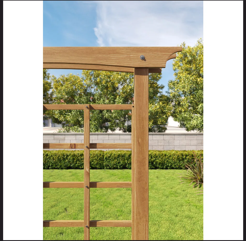 81.88'' H x 60.5'' W Heartwood Cedar Lattice Trellis - Customer Return - Unassembled
