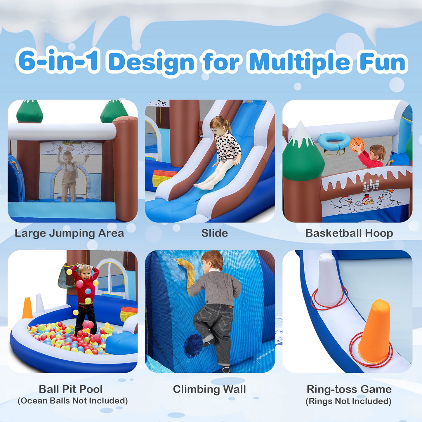 Inflatable Bounce House Special, Customer return, Clean, Tested, without blower