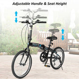 SPECIAL....20" 7-Speed Lightweight Iron V-Brakes Folding Bike