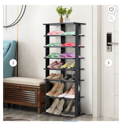 7 Tiers Vertical Shoe Rack - scratch & dent