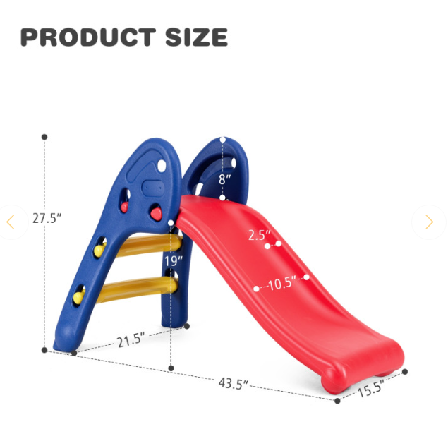 2 Step Children Folding Plastic Slide