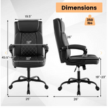 High Back Ergonomic Executive Chair with Thick Headrest Cushion-Black