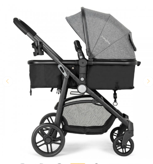 SPECIAL, 2 in 1 Foldable Pushchair Newborn Infant Baby Stroller-Grey