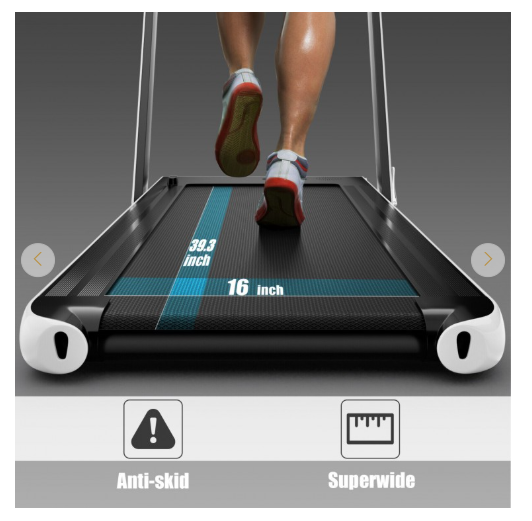 SPECIAL - 2.25HP 2 in 1 Folding Treadmill with APP (Max 220lbs)-White (Scratch and Dent)