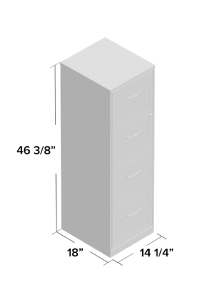 Cavitt 14.25'' Wide 4 -Drawer Steel File Cabinet (Scratch and Dent)