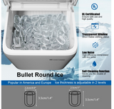 44 lbs Portable Countertop Ice Maker Machine with Scoop