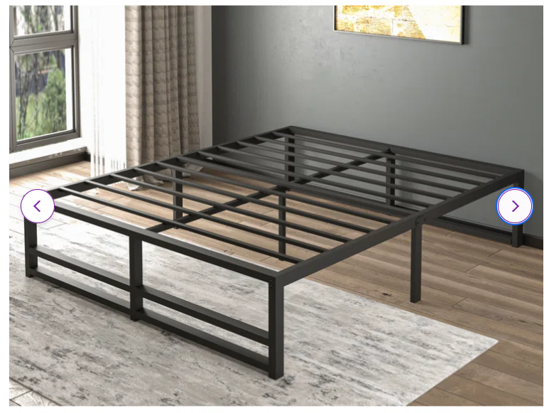 Kiliam 14'', Queen Size Platform Bed Frame - Unassembled
