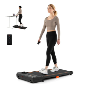 2.5HP Under Desk Treadmill with Remote Control for Home Office-Black (Capacity-340 lbs)