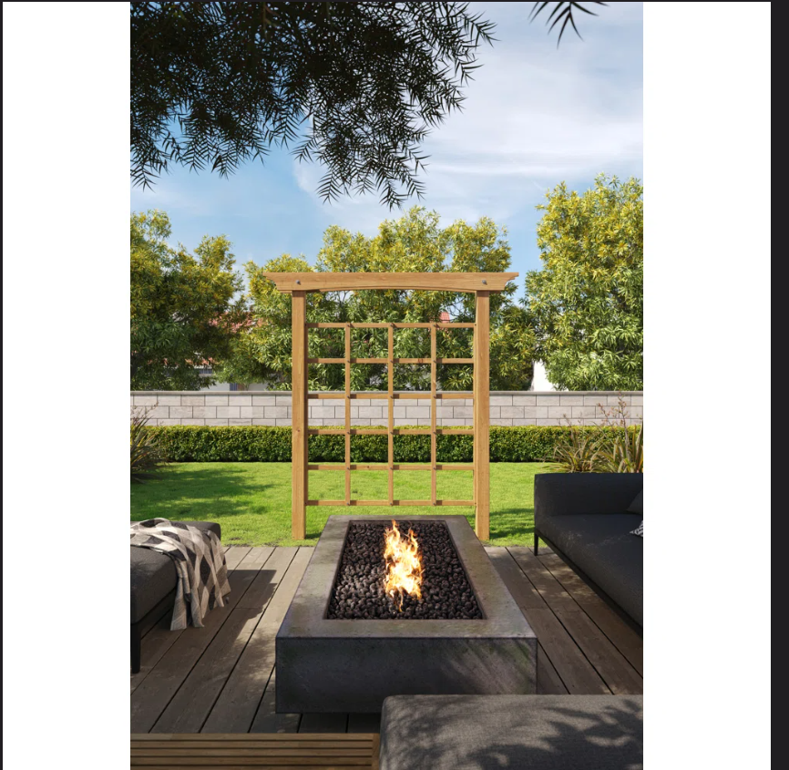 81.88'' H x 60.5'' W Heartwood Cedar Lattice Trellis - Customer Return - Unassembled
