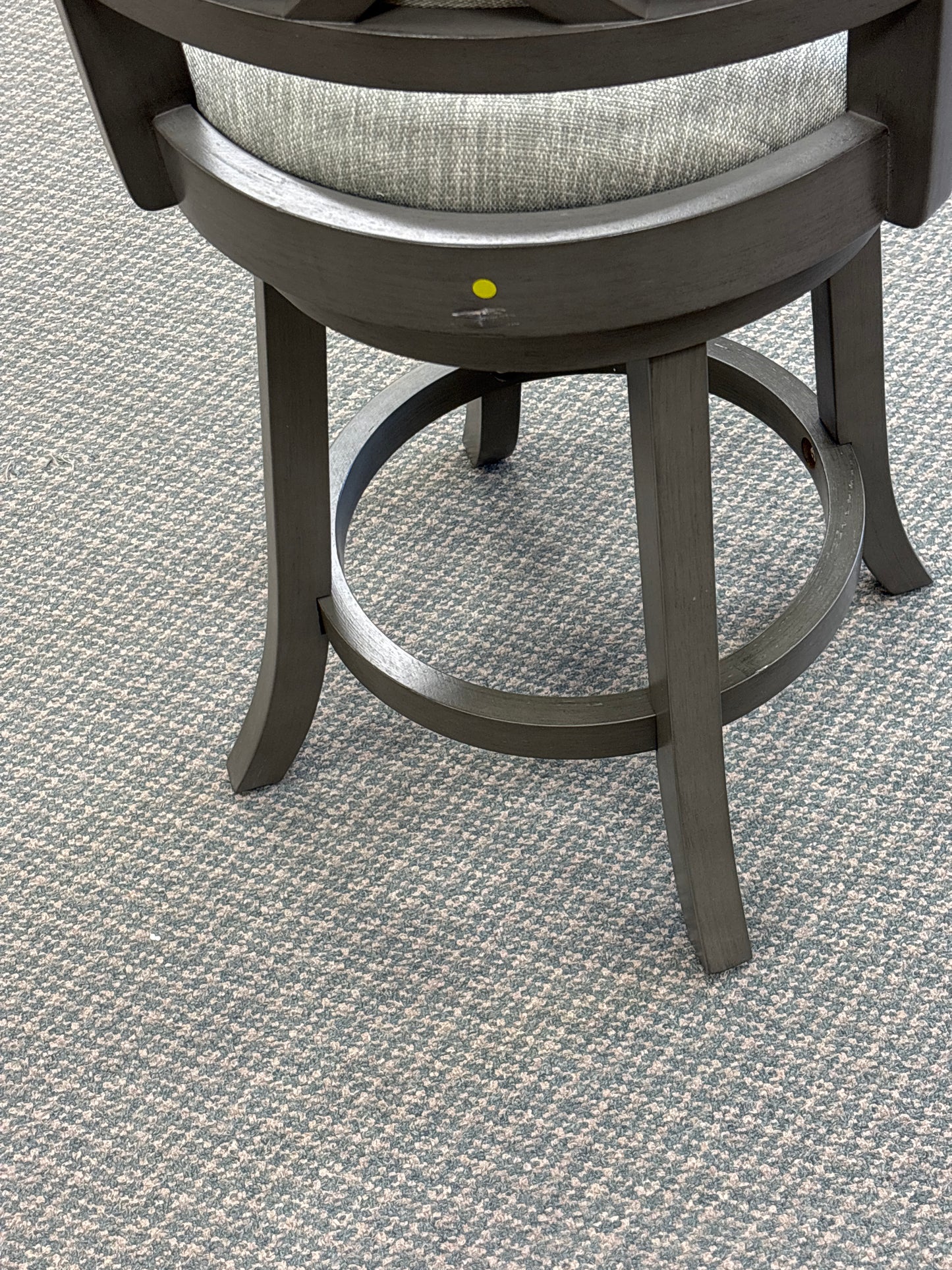 2 Piece Set, Swivel Bar Stools, Fully Assembled, Scratch & Dent, Grey, please see image