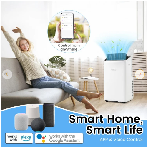 SPECIAL - 14000 BTU Inverter Portable Air Conditioner 3 in 1 Wifi Enabled AC Unit (1 Box)