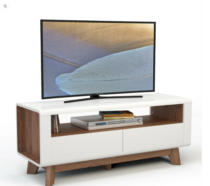 47" TV Stand Media Entertainment Center Console w/ 2 Drawers Open Shelve