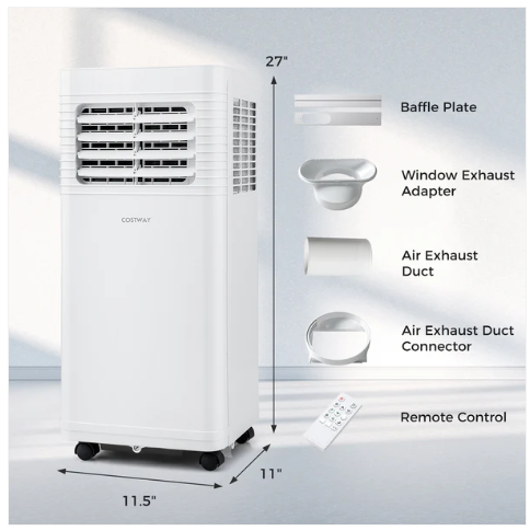 Special, Portable Air Conditioner 8000 BTU 3 in 1 AC Unit with Fan and Dehumidifier (1 Box)