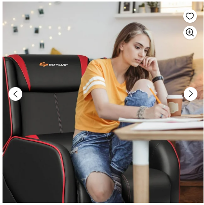 Home Massage Gaming Recliner Chair- Red, FULLY ASSEMBLED