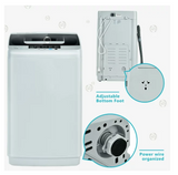 Portable Full-Automatic Laundry Washing Machine 8.8lbs Spin Washer & Air Dryer