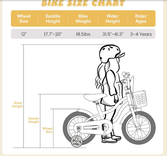 Kids Bike 16 Inch Toddlers Bike with Removable Training Wheels, Children's Bicycle