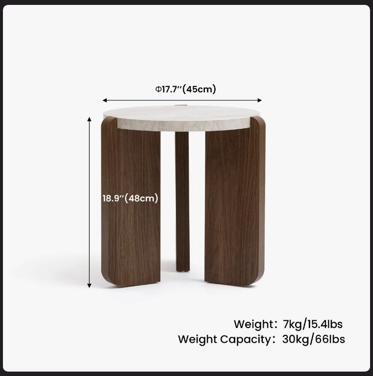 18 "Modern Round Side Table (Assembled)