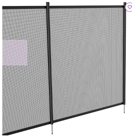 Set of 2 - 12'L x 4'H each, Pool Fence for Inground Pools (2 Boxes) - Customer Return