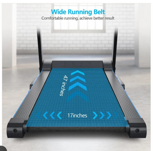 2.25 HP Folding Electric Motorized Power Treadmill with Blue Backlit LCD Display (Shipping Damage)