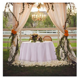 120" Round Tablecloth Polyester For Home Wedding Restaurant Party