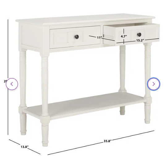 Malmesbury 35.8'' Console Table
